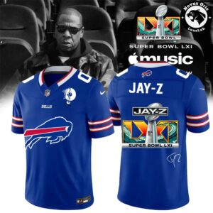 Buffalo Bills x Jay Z Super Bowl LXI Custom Football Jersey 2