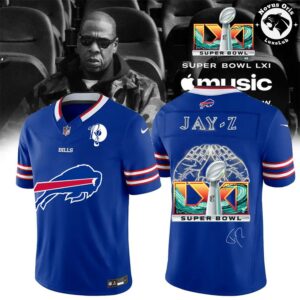 Buffalo Bills x Jay Z Super Bowl LXI Custom Football Jersey 4