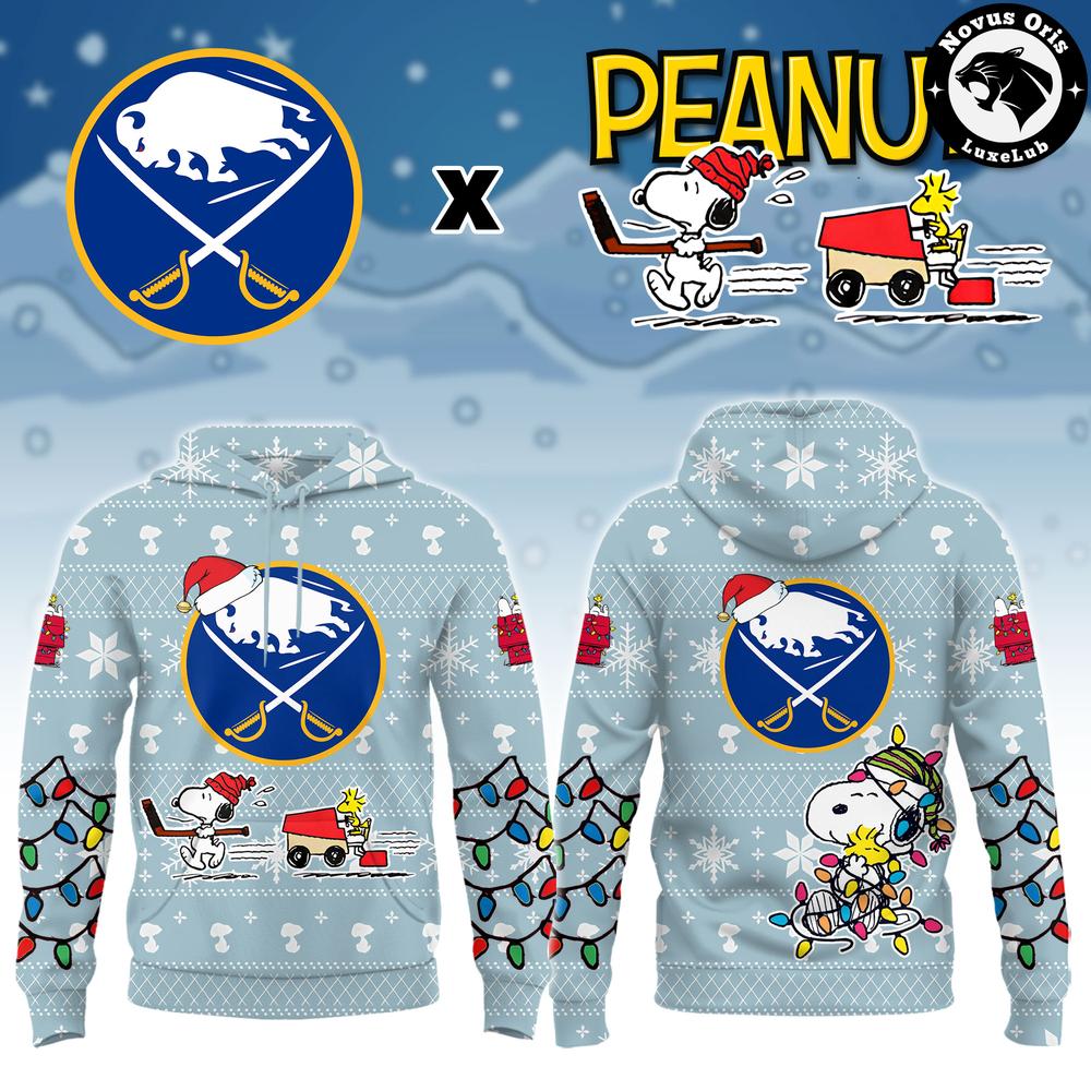Buffalo Sabres x Peanuts Christmas 2026 Hoodie Buffalo Sabres x Peanuts Christmas 2026 Hoodie