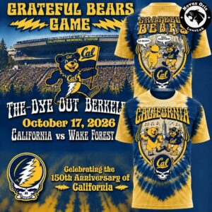 California Golden Bears x Grateful Dead 2026 T Shirt 2