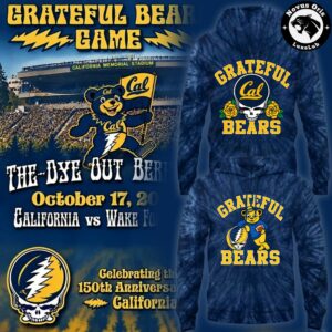 California Golden Bears x Grateful Dead Tie Dye 2026 Hoodie 1