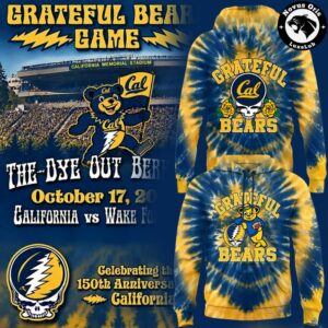 California Golden Bears x Grateful Dead Tie Dye 2026 Hoodie 2