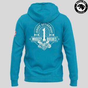 Charlotte Hornets Muggsy Bogues 2026 Teal Hoodie 3