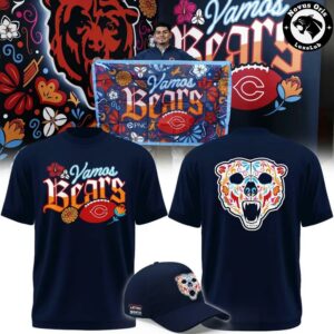 Chicago Bears Latino Heritage Month Vamos Bears 2026 T-Shirt