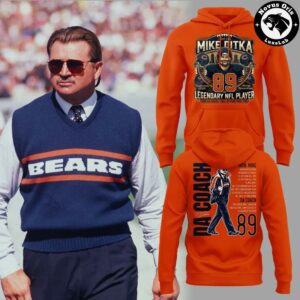 Chicago Bears Mike Ditka Iron Mike Tribute 2026 Hoodie 3