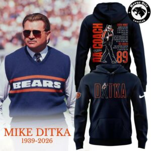 Chicago Bears Mike Ditka Iron Mike Tribute 2026 Hoodie 4