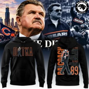 Chicago Bears Mike Ditka Iron Mike Tribute 2026 Hoodie 6