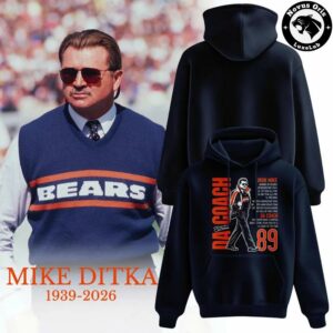 Chicago Bears Mike Ditka Iron Mike Tribute 2026 Hoodie 7