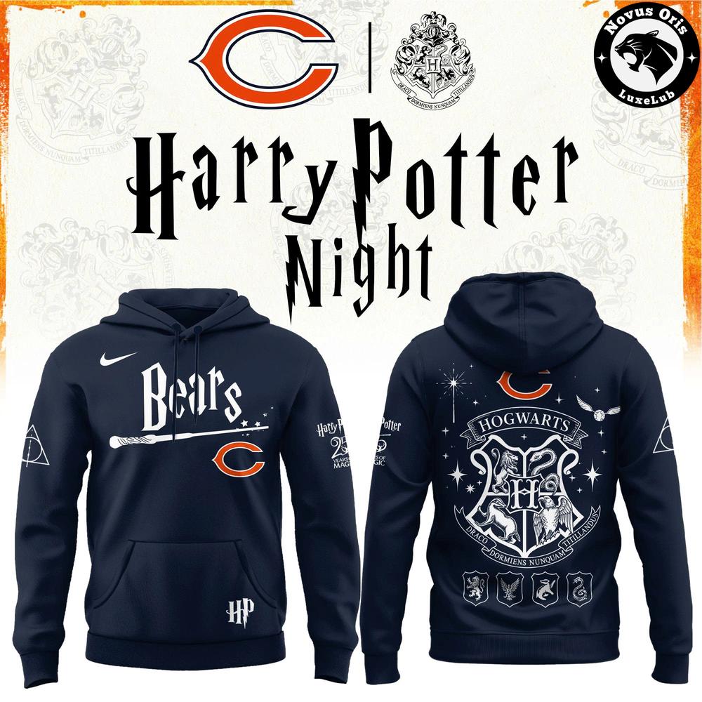 Chicago Bears x Harry Potter Night 2026 Pullover Hoodie Chicago Bears x Harry Potter Night 2026 Pullover Hoodie