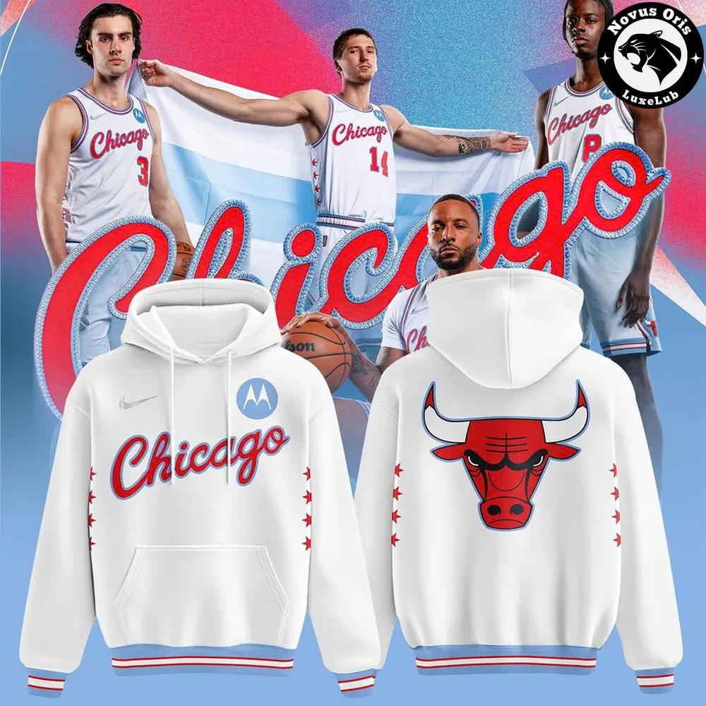 Chicago Bulls City Edition 2026 White Hoodie Chicago Bulls City Edition 2026 White Hoodie