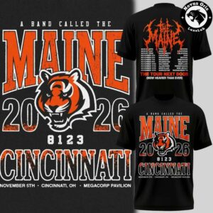 Cincinnati Bengals x The Maine The Tour Next Door 2026 T-Shirt
