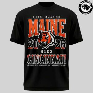 Cincinnati Bengals x The Maine The Tour Next Door 2026 T Shirt 2