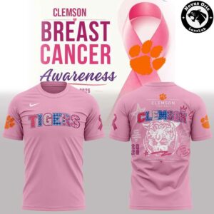 Clemson Tigers Breast Cancer Awareness 2026 T-Shirt