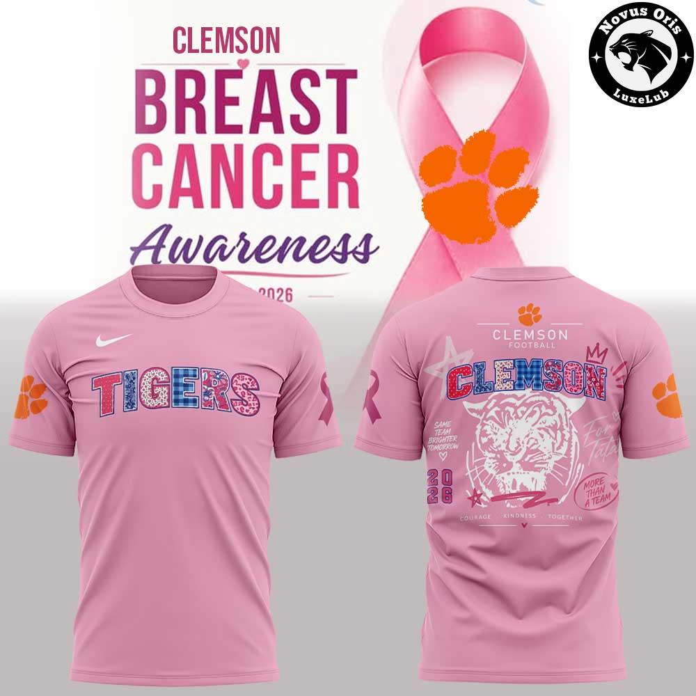 Clemson Tigers Breast Cancer Awareness 2026 T-Shirt Clemson Tigers Breast Cancer Awareness 2026 T-Shirt