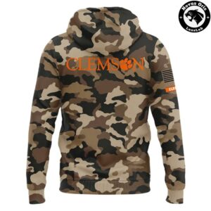 Clemson Tigers Military Appreciation 2026 Camo Hoodie 3