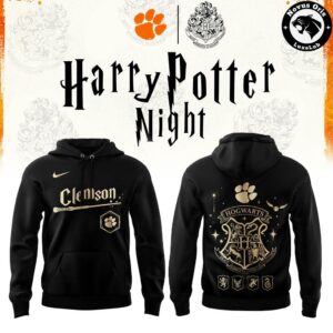 Clemson Tigers x Harry Potter Night 2026 Black Pullover Hoodie 1