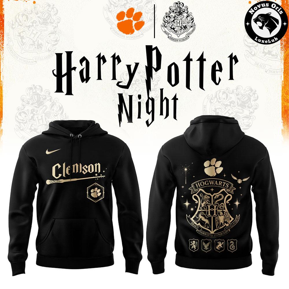 Clemson Tigers x Harry Potter Night 2026 Black Pullover Hoodie Clemson Tigers x Harry Potter Night 2026 Black Pullover Hoodie