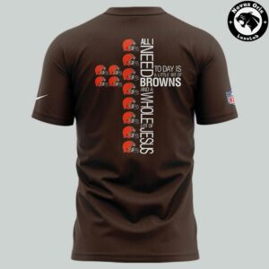 Cleveland Browns Cleveland Land for Christ 2026 Brown T Shirt 3