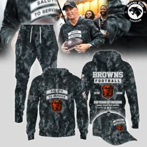 Cleveland Browns Salute to Service 2026 Digital Camo Hoodie 2
