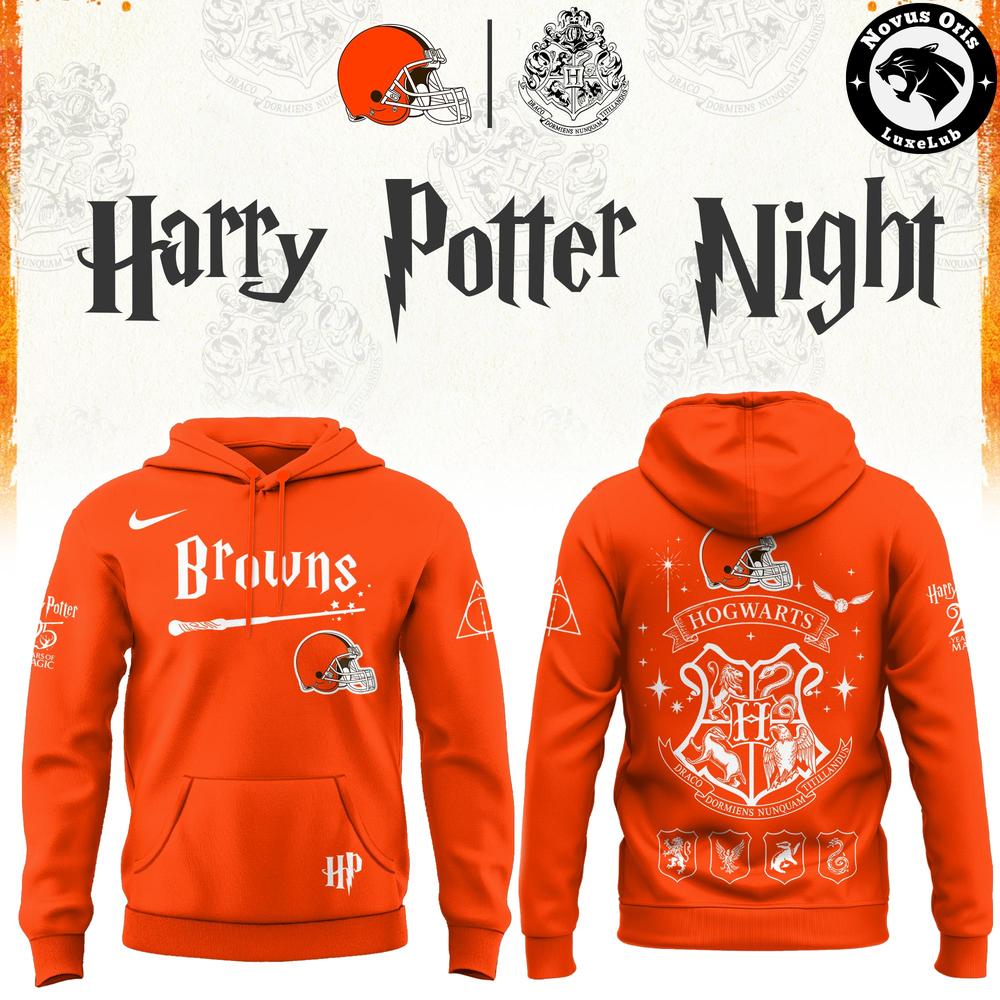 Cleveland Browns x Harry Potter Night 2026 Hoodie Cleveland Browns x Harry Potter Night 2026 Hoodie