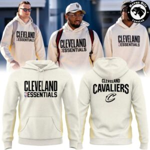 Cleveland Cavaliers Essentials 2026 Cream Hoodie