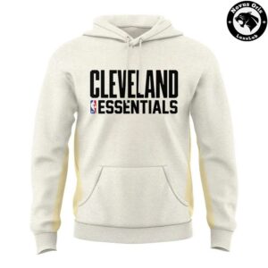 Cleveland Cavaliers Essentials 2026 Cream Hoodie 2