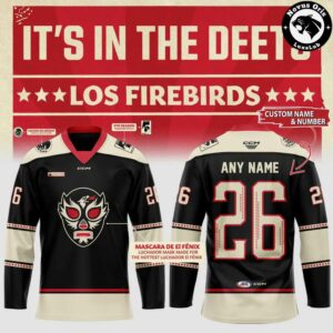 Coachella Valley Firebirds Luchador Los Firebirds 2026 Custom Hockey Jersey