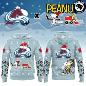 Colorado Avalanche x Peanuts Christmas 2026 Hoodie 2