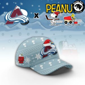 Colorado Avalanche x Peanuts Christmas 2026 Hoodie 3