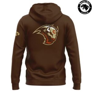 Colorado Stampede Primary Logo 2026 Brown Hoodie 3