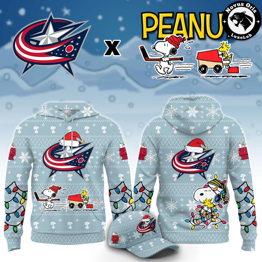 Columbus Blue Jackets x Peanuts Christmas 2026 Hoodie Columbus Blue Jackets x Peanuts Christmas 2026 Hoodie
