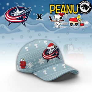 Columbus Blue Jackets x Peanuts Christmas 2026 Hoodie 3