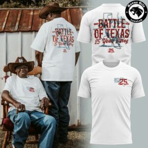 Dallas Cowboys vs Houston Texans Battle of Texas 25 Years Strong 2026 T Shirt 2