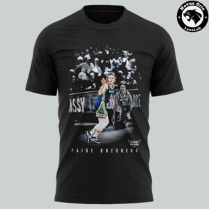 Dallas Wings Paige Bueckers 2026 Black Graphic T Shirt 3