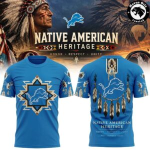 Detroit Lions Native American Heritage 2026 T-Shirt