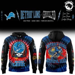 Detroit Lions x Grateful Dead Skeletons 2026 Hoodie