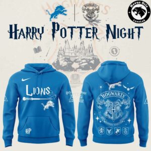 Detroit Lions x Harry Potter Night 2026 Blue Hoodie