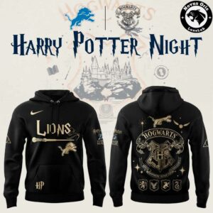Detroit Lions x Harry Potter Night 2026 Blue Hoodie 2