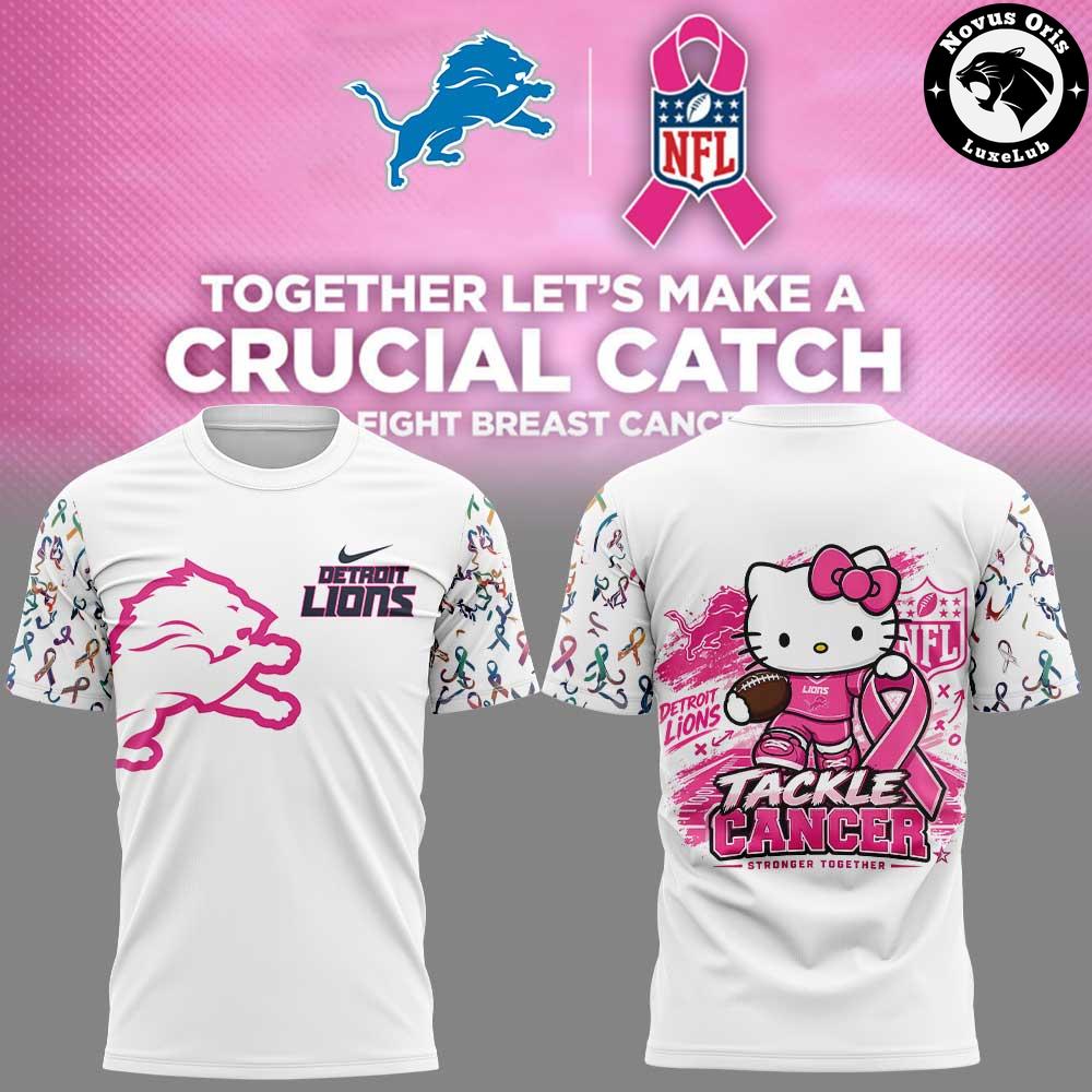 Detroit Lions x Hello Kitty Crucial Catch 2026 T-Shirt Detroit Lions x Hello Kitty Crucial Catch 2026 T-Shirt