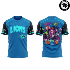 Detroit Lions x K Pop Demon Hunters Halloween Night 2026 T Shirt 2