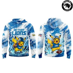 Detroit Lions x Pokemon Night 2026 Hoodie 2