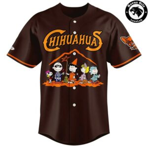El Paso Chihuahuas x Peanuts Halloween 2026 Baseball Jersey 2