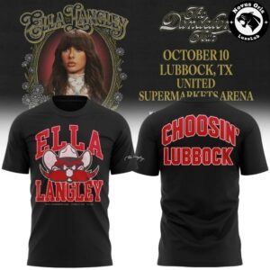 Ella Langley x Texas Tech Red Raiders The Dandelion Tour 2026 T Shirt 2