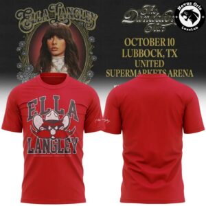 Ella Langley x Texas Tech Red Raiders The Dandelion Tour 2026 T Shirt 4