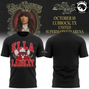 Ella Langley x Texas Tech Red Raiders The Dandelion Tour 2026 T Shirt 5