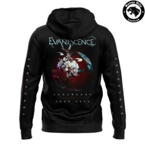 Evanescence Sanctuary Tour 2026 Black Hoodie 3