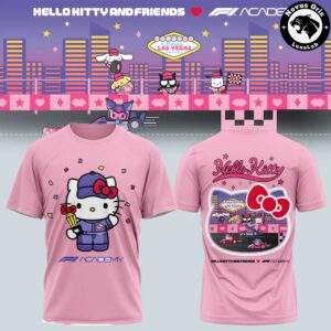 F1 Academy x Hello Kitty & Friends 2026 Pink T-Shirt