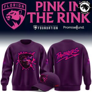 Florida Panthers Pink In The Rink Night 2026 Purple Sweatshirt