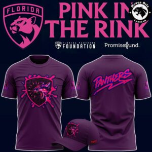 Florida Panthers Pink In The Rink Night 2026 Purple T-Shirt