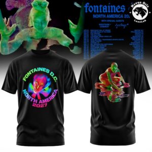 Fontaines DC North America 2027 Tour Graphic T Shirt 2